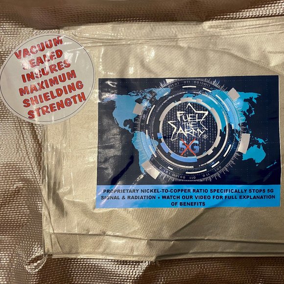 Military Grade Anti-Radiation Protection 5G Signal Blocking Fabric - Picture 2 of 2